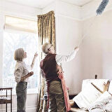 Teleskopik 3&apos;lü Mop Toz Alma Püskülü Çok Fonksiyonlu Temizlik Seti