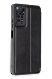 Xiaomi Uyumlu Redmi Note 12 Pro 4G Kılıf Flip Cover - Siyah
