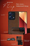 Xiaomi Uyumlu Redmi Note 12 Pro 4G Kılıf Flip Cover - Siyah
