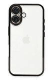 iPhone 16 Kılıf Razer Lensli Silikon - Siyah