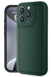 iPhone 16 Pro Kılıf Viera Silikon - Koyu Yeşil