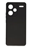 Xiaomi Uyumlu Redmi Note 13 Pro Plus Kılıf Nano içi Kadife Silikon - Siyah