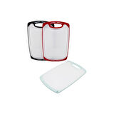 31x20cm  Küçük  Plastik  Kesim Panosu  Kaymaz Silikon Kenarlık - 10mm Kalınlık