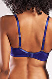 Garland Big Size Plunge Bra, Saks Mavi Konforlu Ve Şık Sütyen