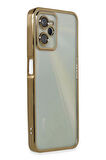 Realme C35 Kılıf Razer Lensli Silikon - Gold