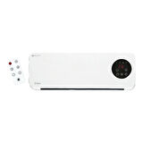 Kiwi Kht-8490 Klima Tipi Duvar Tipi Isıtıcı Fan Kumandalı - Dijital Dokunmatik Ekran 2 Kademe Isı Zaman Ayarlı 2000w