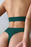 Kadın Yeşil Seamless Tanga Sütyen Takım