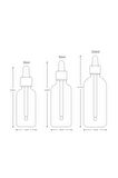 Amber Cam Şişe 100ml Metal Gold Kapak Cam Damlalıklı 48 Adet