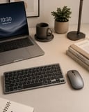 Bluetooth Ve 2.4G Destekli Kablosuz Klavye Mouse Seti Şarj Edilebilir