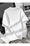 Unisex 222 Numaralı Trend Baskılı Oversize T-shirt