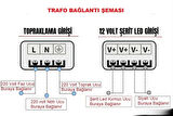 Çok Kaliteli, Alüminyum Gövde 12V, 360W 33A Super Slım Trafo, 360W Led Driver 25 Cm Trafo
