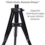 Ayarlanabilir Alüminyum Tripod Işık Standı – Ring Light ve Kamera Uyumlu, Katlanabilir Tasarım
