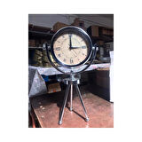 Tripod Model Krom Renkte Masa Saati