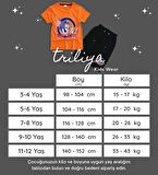 Triliya Pamuklu Unisex Çocuk Kapri Takımı (Cepli & Kordonlu, 3-12 Yaş)