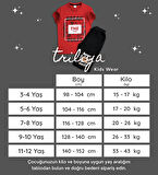 Triliya Pamuklu Unisex Çocuk Kapri Takımı (Cepli & Kordonlu, 3-12 Yaş)
