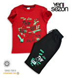 Triliya Pamuklu Unisex Çocuk Kapri Takımı (Cepli & Kordonlu, 3-12 Yaş) TRL-37