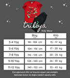 Triliya Pamuklu Unisex Çocuk Kapri Takımı (Cepli & Kordonlu, 3-12 Yaş) TRL-37