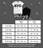 Triliya Pamuklu Unisex Çocuk Kapri Takımı (Cepli & Kordonlu, 3-12 Yaş) TRL-53