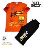 Triliya Pamuklu Unisex Çocuk Kapri Takımı (Cepli & Kordonlu, 3-12 Yaş) TRL-57