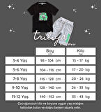 Triliya Pamuklu Unisex Çocuk Kapri Takımı (Cepli & Kordonlu, 3-12 Yaş)