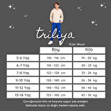 TRİLİYA-Garson Boy Kapşonlu Eşofman Takımı  5-14 Yaş, Lüks Günlük ve Okul, Cepli, Likralı Kumaş