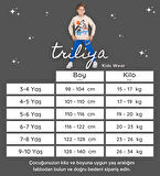 TRİLİYA-Çocuk Eşofman Takımı 3-10 Yaş, Mickey Baskılı Lüks Günlük ve Okul, Likralı Kumaş