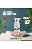 Glint  2 X 1 Lt %100 Bitkisel Çok Amaçlı Yüzey Temizleyici Airfryer Rezistans Temizlik Spreyi Yağ Çözücü
