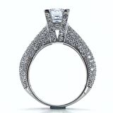 Swarovski Eyfel Modeli Üst Kalite Tektaş Gümüş Yüzük