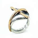 El Üretim Taşsız Yeni Özel Tasarım Otantik 925 Gümüş Yüzük