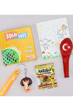 Solo Test Zeka Oyunu & Figürlü Anahtarlık & Balon & Mini Haribo Hediye Seti
