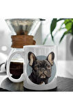 French Bulldog Köpekli Kupa Canlı Renkler Kupa Baskı (İsim Yazdırabilirsiniz)