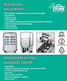 Trink Çanta Kabin Boy Valiz Kılıfı Şeffaf Su Geçirmez Kir Tutmaz Kolay Temizlenebilir