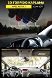 Opel Astra J (2009-2017) 3d Torpido Koruma Kılıfı - Ön Göğüs Kaplama - Gri Şerit