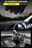 Skoda Fabıa (2007-2014) 3d Torpido Koruma Kılıfı - Ön Göğüs Kaplama - Gri Şerit
