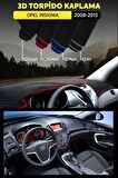 Opel Insıgnıa (2008-2013) 3d Torpido Koruma Kılıfı - Ön Göğüs Kaplama - Kırmızı Şerit