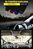 Opel Astra J (2009-2017) 3d Torpido Koruma Kılıfı - Ön Göğüs Kaplama - Siyah Şerit