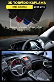 Opel Insıgnıa (2008-2013) 3d Torpido Koruma Kılıfı - Ön Göğüs Kaplama - Gri Şerit