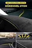 Honda Cıty (2002-2007) 3d Torpido Koruma Kılıfı - Ön Göğüs Panel Kaplama - Gri Şerit