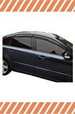 Volvo S40 2004-2012 4'lü Mügen Tip Cam Rüzgarlığı