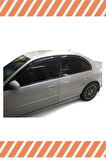 Honda Civic Sedan 2001-2007 4'lü Mügen Tip Cam Rüzgarlığı
