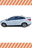 Ford Focus 3 Sedan 2011-2015 4'lü Mügen Tip Cam Rüzgarlığı