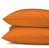%100 Cotton (PAMUK) Turuncu 100x200 30 Cm Fitted (LASTİKLİ) Tek Kişilik Çarşaf Bed Sheett