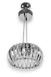 TRUVA 30LUK KRİSTAL TAŞLI PASLANMAZ AVİZE