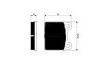 TRW GDB100 Fren Balatası Ön Alfa Romeo Spider 115 77-93-Mercedes W114 68-76 W115 68-73 W113 68-71-Transporter II 72 81 60713601