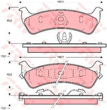 TRW GDB1238 Arka Fren Balatası Jeep Grand Cherokee I 4796344