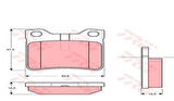 TRW GDB1276 Fren Balatası Arka V-Class 638 2 97-03 Vito 638 97-03-P406 P605 P607 95-07 4252.66