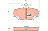 TRW GDB1332 Ön Fren Balatası Dacia Logan 06-12 Renault Renault 9-11-19-21 Symbol II 08-Clio I 98-03 Megane I 96-03 1.2 1.4 1.5DCI 1.6 1.9D 8671000107