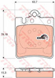 TRW GDB1334 Fren Balatası Arka W203 02-07 Cl203 02-08 C209 02-09 W210 97-02 R171 04-10 24205220