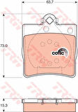 TRW GDB1335 Fren Balatası Arka W202 95-00 S202 96-00 W203 00-07 Cl203 08-11 W210 95-00 R170 96-00 R171 04-10 34202720