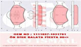 TRW GDB1418 Ön Fren Balata Fiesta IV 1.25.1.3 1.4 95-02 Ford Ka 96-08 Mazda 121 III 1.25 1.3 96-03 ABS'siz 1111857